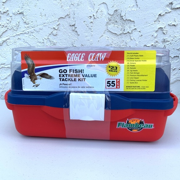 Eagle Claw 55 Pieces Go Fish! Value Kit - Picture 2 of 7